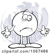 Clipart Clueless Shrugging Moodie Character Royalty Free Vector Illustration