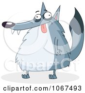 Clipart Goofy Wolf Royalty Free Vector Illustration