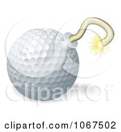 Poster, Art Print Of 3d Golf Ball Bomb