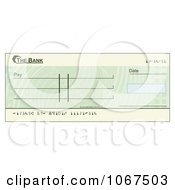 Poster, Art Print Of Blank Green Blank Cheque
