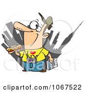 Clipart Male New York Tourist Royalty Free Vector Illustration