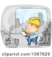 Poster, Art Print Of Foreman Inspecting Construction Work