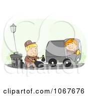 Poster, Art Print Of Garbage Men Doing Their Rounds