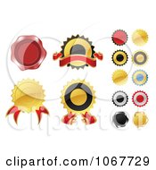 Clipart Label Stickers Royalty Free Vector Illustration