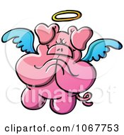 Poster, Art Print Of Pig Angel In Prayer