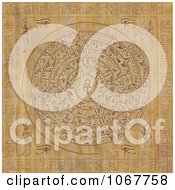 Clipart Egyptian Hieroglyphs On A Magic Sigil Royalty Free CGI Illustration by Michael Schmeling