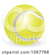 Clipart 3d Traditional Tennis Ball Royalty Free Vector Illustration