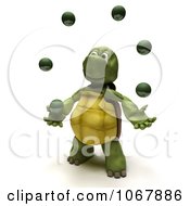 Poster, Art Print Of 3d Tortoise Juggling