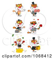 Clipart Tigers 2 Royalty Free Vector Illustration
