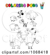 Poster, Art Print Of Coloring Page Animals
