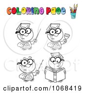 Poster, Art Print Of Coloring Page Professor Owls