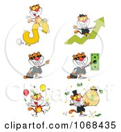 Clipart Tigers 1 Royalty Free Vector Illustration