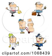 Poster, Art Print Of Saxophonist Businessman Delivery Man Scientist And Police Officer