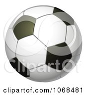 Clipart 3d Soccer Ball Royalty Free Vector Illustration