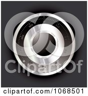 Clipart 3d Safe Dial On Gray Royalty Free Vector Illustration