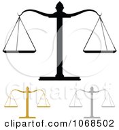 Clipart Justice Scales Royalty Free Vector Illustration by michaeltravers