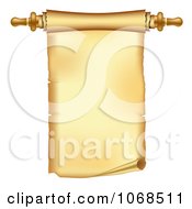 Poster, Art Print Of 3d Paper Scroll With Handle