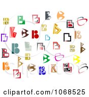 Clipart Letter B Design Elements Royalty Free Vector Illustration