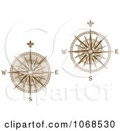Poster, Art Print Of Gold Compasses