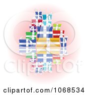 Poster, Art Print Of Stack Of Gifts With Ribbons And Bows