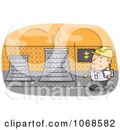 Clipart Power Plant Operator Royalty Free Vector Illustration