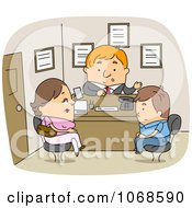 Poster, Art Print Of Mother And Son In The Principals Office