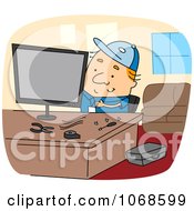 Poster, Art Print Of Computer Repair Guy