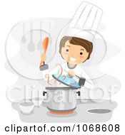 Poster, Art Print Of Chef Stirring Soup