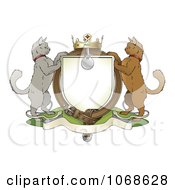 Poster, Art Print Of Cat Coat Of Arms Shield