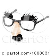 3d Moustache Eyebrows And Glasses Disguise