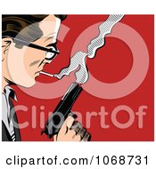 Poster, Art Print Of Pop Art Man With A Gun
