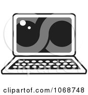 Poster, Art Print Of Black And White Laptop Icon