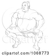 Poster, Art Print Of Sketched Sumo Wrestler 3
