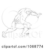 Poster, Art Print Of Sketched Sumo Wrestler 1