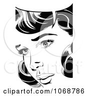 Poster, Art Print Of Pop Art Talking Woman In Black And White 1
