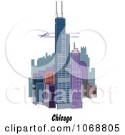 Poster, Art Print Of Chicago Illinois City Scene