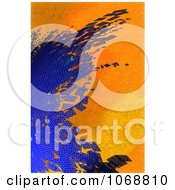 Poster, Art Print Of Abstract Blue And Orange Textured Background