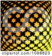 Clipart Black Orange And Yellow Star Background Royalty Free CGI Illustration