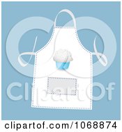 Clipart White Cupcake Apron Royalty Free Vector Illustration by michaeltravers