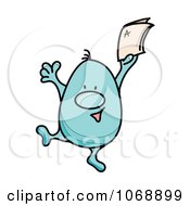 Poster, Art Print Of Roundy Guy Celebrating An A Grade