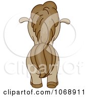 Clipart Cute Pony From Behind Royalty Free Vector Illustration