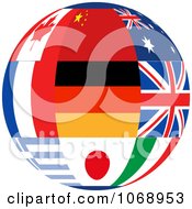 Poster, Art Print Of 3d World Flag Sphere