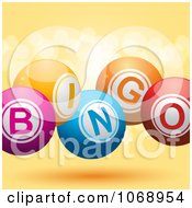 Clipart 3d Balls Spelling Bingo Royalty Free Vector Illustration