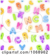 Clipart 3d Colorful Letter Background Royalty Free CGI Illustration