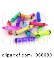 Clipart 3d Crayons Royalty Free CGI Illustration