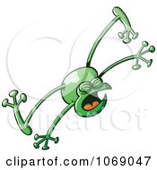 Clipart Goofy Green Froggy 7 Royalty Free Vector Illustration