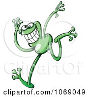 Clipart Goofy Green Froggy 12 Royalty Free Vector Illustration