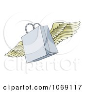 Poster, Art Print Of Winged Shopping Bag
