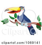 Poster, Art Print Of Happy Perched Toucan