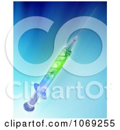 Clipart 3d Syringe With DNA Inside 1 Royalty Free CGI Illustration